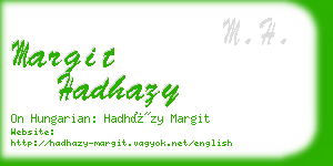 margit hadhazy business card